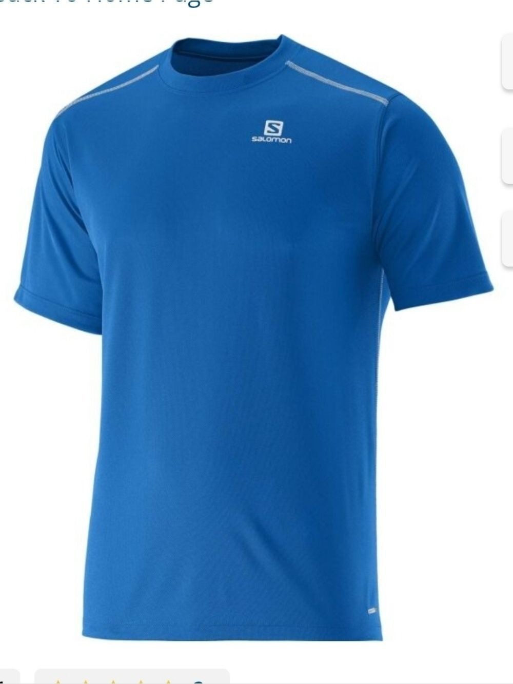 Salmon Stroll Ss Tee Shirt Large Blue Color